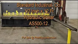 1/2 Inch x 12 Ft Hydraulic Shear - Standard Industrial AS500-12
