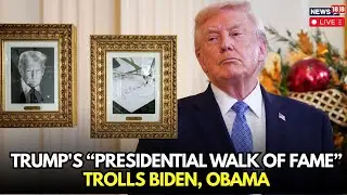 LIVE | Trump trolls Biden, Obama in new plaques on &lsquo;Presidential Walk of Fame&rsquo; | N18G