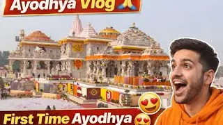 अयोध्या में निकली भव्य यात्रा 🙏 | Divine Vibe my first vlog 1