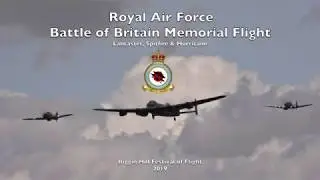RAF Battle of Britain Memorial Flight - Lancaster, Spitfire & Hurricane - Biggin Hill Airshow 2019