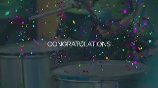 Epische Gewinner-Bekanntgabe mit Konfetti und Musik