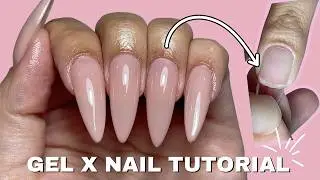 Наращивание ногтей гелем GEL X в домашних условиях для начинающих | Пошаговая инструкция | clawsb...