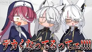 【手描き】神父に吸われるシスターマリン【宝鐘マリン/白上フブキ/ホロライブ/切り抜き/切り抜き漫画/ホロライブ切り抜き】
