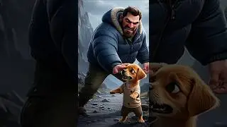 This puppy had no money to buy help so the rich men laughed at his pain.#ai#trending#viral#shorts