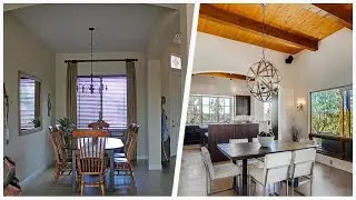 75 Southwestern Gray Dining Room Design Ideas You'll Love ➤