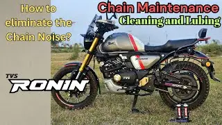 TVS Ronin 225 | Chain cleaning and Maintenance | NotSoPro | Chain cover modification | Motul