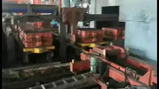 semi automatic green sand casting molding process#machine