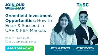 Live Webinar - Greenfield Investment Opportunities