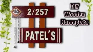 DIY Colourful Wooden Nameplate | MDF Board Nameplate | Customized Nameplate | Nameplate Designs