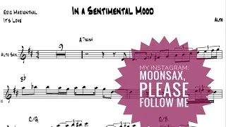 Eric Marienthal - In a Sentimental Mood #backingtrack with #sheetmusic #smoothjazz