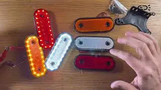Габаритний ліхтар жовтий, червоний, білий  12-24 вольт 20 LED