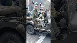 De tocht van de Canadezen voertuigen in Heerenveen