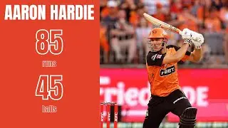 Aaron Hardie 85* NOT OUT! v HOBART HURRICANES (Full Highlights)