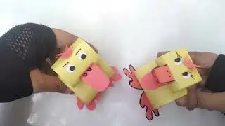 Funny Paper Duck Craft &ndash; Easy Kids DIY | Moving Tongue Duck