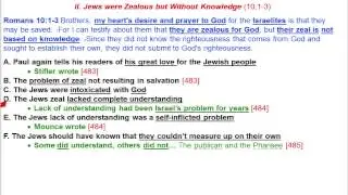 Romans - Man's Part in Israel's Rejection: The Israelites Rejected God p1