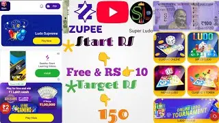Start RS👉Free & 10 | Target RS👉150, Live Streaming,Zupee & Super Ludo,Playing ludo for entertainment