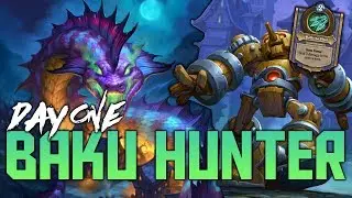 Baku Odd Hunter on Day 1 of the Witchwood | Hearthstone Expansion | Dekkster