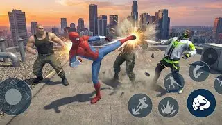 Spider man fighting Hero Vegas Crime Simulator | Mage Robot Fight in City #39-Android Gameplay p-10