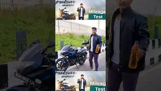 Pulsar 220 mileage test in telugu 🔥🤯 #shorts #reels #viralvideo