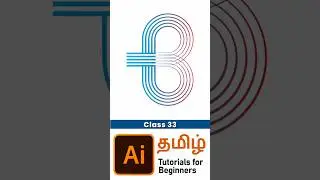 shorts class 33 | Creative B Logo tutorial in illustrator | Educational Video in Easy steps