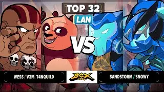 Sandstorm & Snowy vs Wess & V3M_T4NQUIL0 - Top 32 - Brawlhalla World Championship 2024 - LAN 2v2
