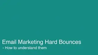 Email Marketing Hard Bounces Explained