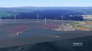 The Firth of Forth Bridges in Scotland
