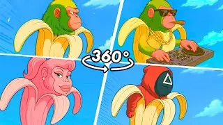Italian Brainrot: Anime Opening Original Vs Barbie Vs Dj Vs Squid Game in 360&deg; VR