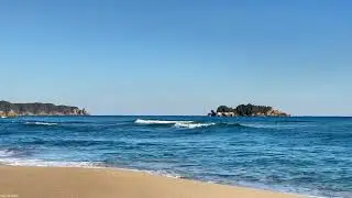 [자연음 · 파도소리]  겨울 바다 백색소음 수면영상