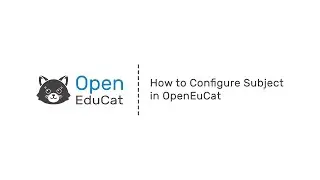 How to Configure Subject in OpenEduCat