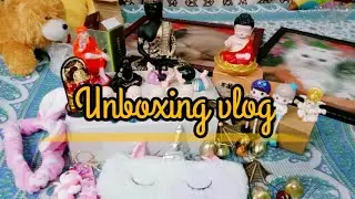 Unboxing vlog//Baby monk idols and cute stuffings//#guwahatimasjidgali //Smart Ideas with Ipshita..