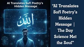 &ldquo;AI Translates Sufi Poetry&rsquo;s Hidden Message | The Day Science Met the Soul&rdquo;. #deeninminute, #islamic