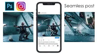 How to Create Instagram Seamless Multy-Post -Tutorial