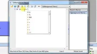 Background Macro By DOP HMI software