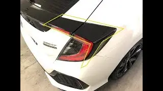 Модификация заднего фонаря Civic Hatchback 2016+ [Виниловая накладка]