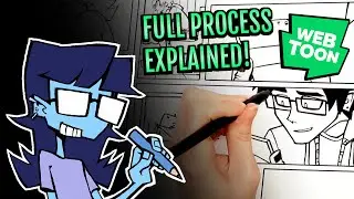 My WEBTOON drawing process from START to FINISH
