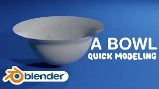 How to create a Bowl in blender
