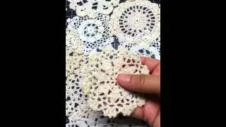 Tea dye doilies. Not as easy as I thought