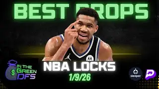 BEST NBA PROPS TODAY | BEST 5 BETS | FRIDAY 1/9/26 | BONUS BET 🔥