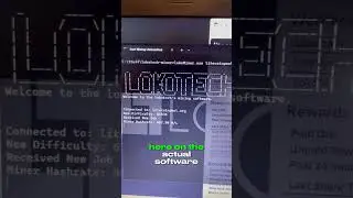 LokoTech Real Time Hashrate (ONE CHIP on ONE TILE) #shorts #crypto #bitcoin