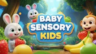 Baby Sensory Kids Fun And Cute 🌈🐹 Sleep Video Baby For Relaxation With Music Video  And Animation