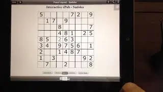 Interactive ePub3 - Sudoku