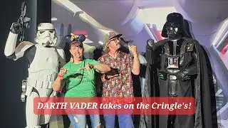 Darth Vader, Storm Troopers, R2D2! At D23 Galactic Disco Night in Anaheim #cali #starwars!!! 🎅🤶