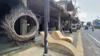【4K 60 FPS】Bali Walking Tour - Around Ubud street