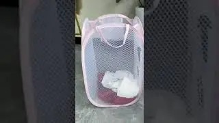 KKKing Nylon Fabric Foldable Laundry Basket Foldable Pop Up Washing Laundry Basket