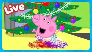 🔴 LIVE! CHRISTMAS With George Pig 🎅🏻 Winter Holiday Fun 🎄 Peppa Pig FULL EPISODES | Kids Cartoons