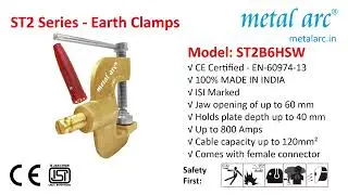 ST2B6HSW - Welding C Type Earth Clamp &ndash; ST2 Series &ndash; 800 Amps