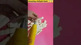 #shorts #shortsfeed Amazing clothpin hack 😱😱 ~ #hack #diy #youtubeshorts #factbyking21