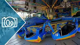 Hawaii Swing (Berg und Talbahn, Schaak) @ Rheinkirmes D&uuml;sseldorf 2022 - 4K Onride / POV Video