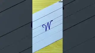 How to write in cursive Capital letter W |Cursive Writing for beginner |Cursive handwriting practice